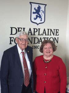 George Delaplaine, Jr., Delaplaine Foundation Chairman, and Marlene Young, Delaplaine Foundation President