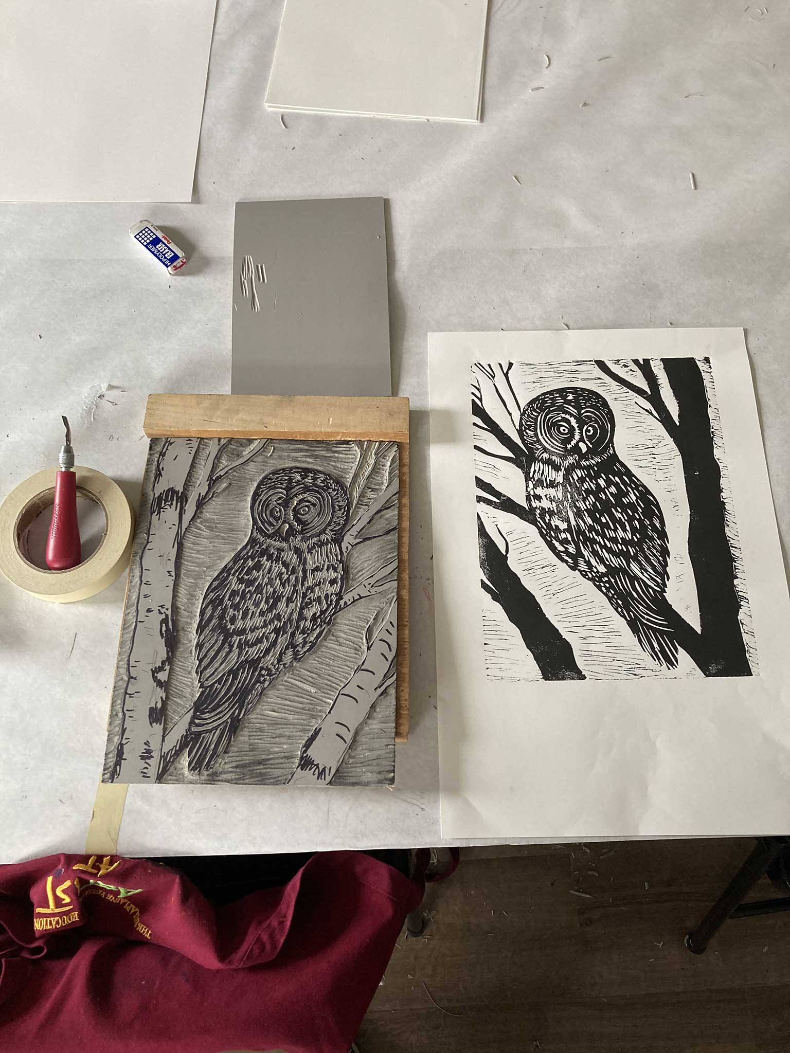 Modler Linocut Printmaking Basics