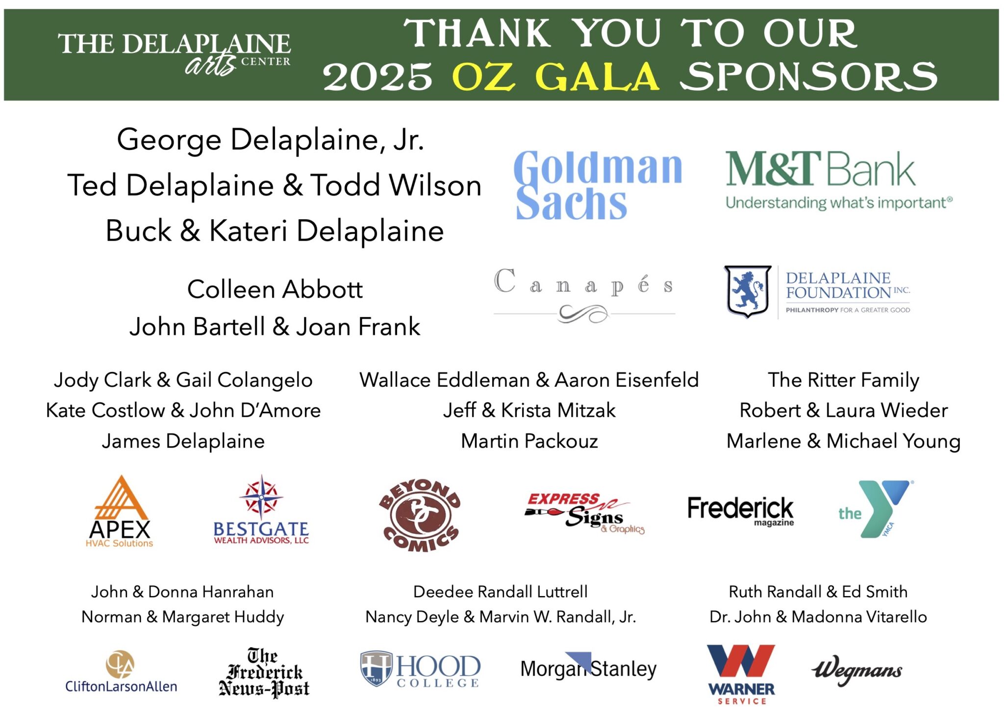 Gala Sponsors