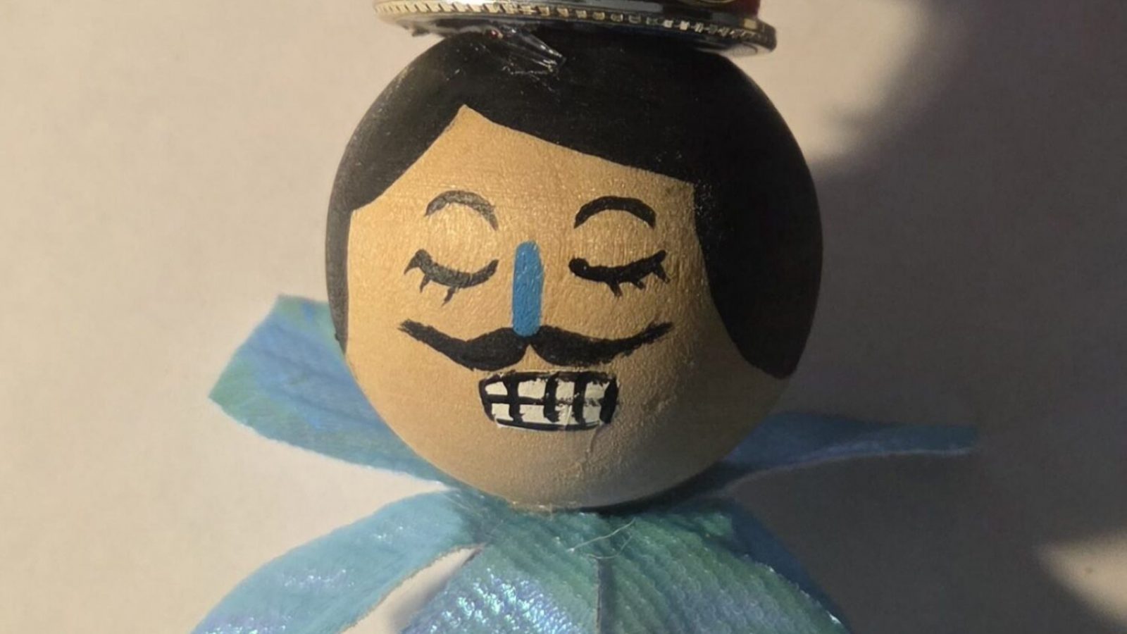 Mixed Media Nutcracker Ornament - b