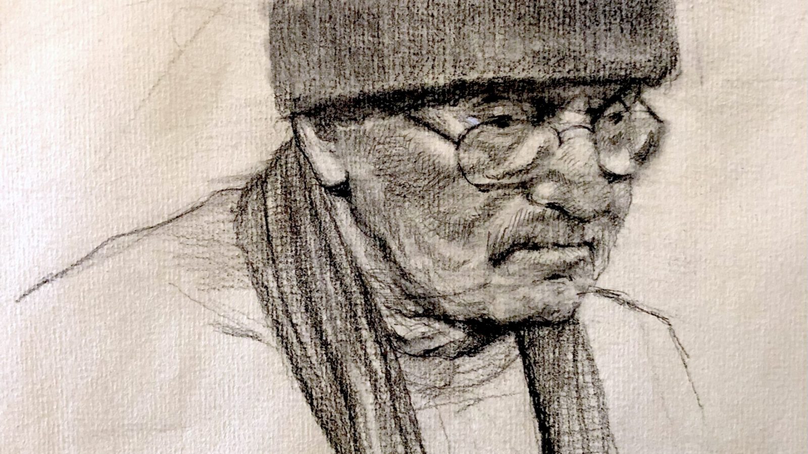 Portrait Drawing in Charcoal