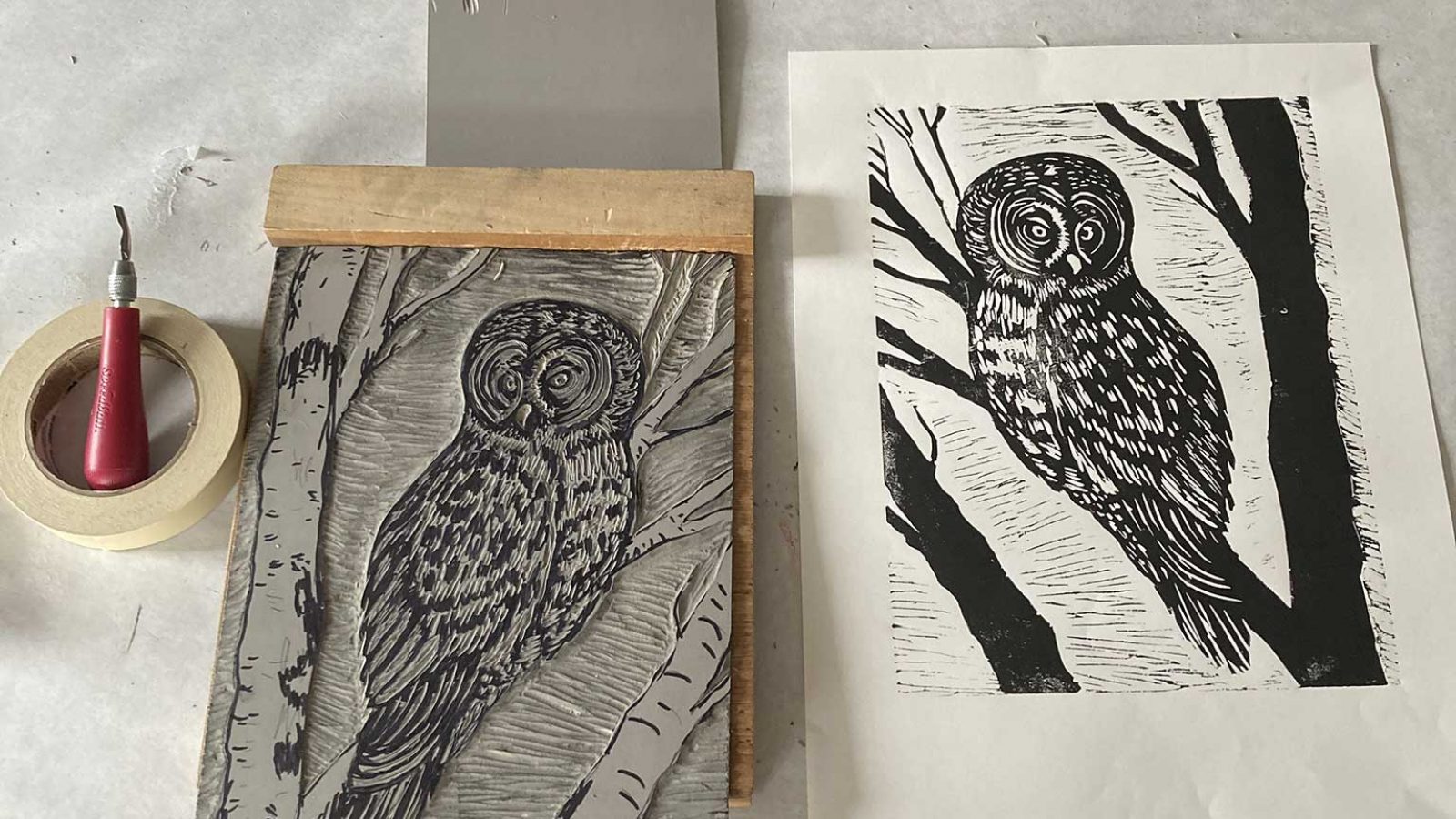 Modler Linocut Printmaking Basics